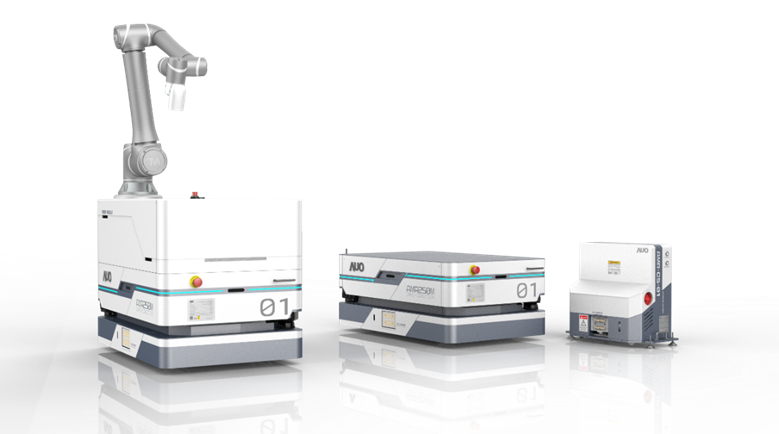 PA视讯數位開發的自主式移動機器人（AMR250M），搭配全向輪並結合AI演算法、2D LiDAR、3D攝影機等技術，協助客戶實現產線全自動化